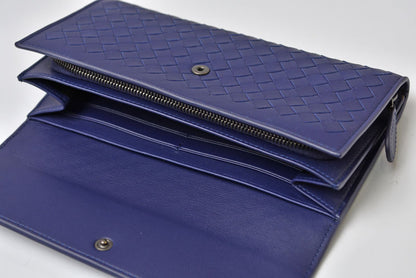 ボッテガヴェネタ 財布 BOTTEGA VENETA 長財布/コンチネンタルウォレット ダークパープル 150509【中古】