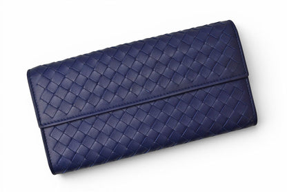 ボッテガヴェネタ 財布 BOTTEGA VENETA 長財布/コンチネンタルウォレット ダークパープル 150509【中古】