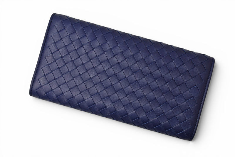 ボッテガヴェネタ 財布 BOTTEGA VENETA 長財布/コンチネンタルウォレット ダークパープル 150509【中古】
