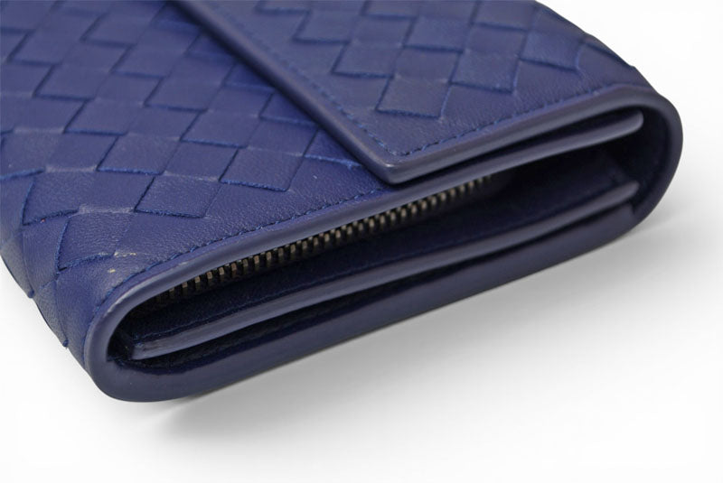 ボッテガヴェネタ 財布 BOTTEGA VENETA 長財布/コンチネンタルウォレット ダークパープル 150509【中古】