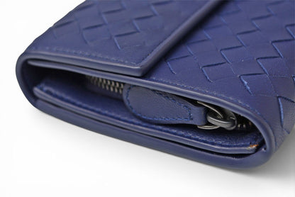 ボッテガヴェネタ 財布 BOTTEGA VENETA 長財布/コンチネンタルウォレット ダークパープル 150509【中古】
