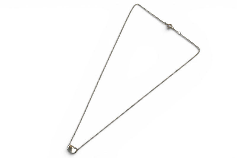 ティファニー ネックレス/ペンダント シルバー TIFFANY&Co. エルサ・ペレッティ ビーンモチーフ 幅0.9cm【中古】