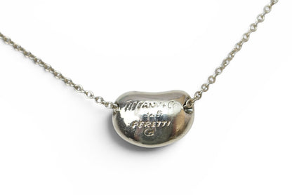 ティファニー ネックレス/ペンダント シルバー TIFFANY&Co. エルサ・ペレッティ ビーンモチーフ 幅0.9cm【中古】
