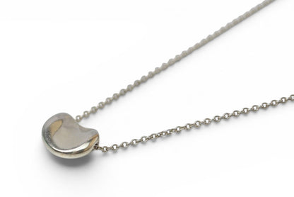 ティファニー ネックレス/ペンダント シルバー TIFFANY&Co. エルサ・ペレッティ ビーンモチーフ 幅0.9cm【中古】