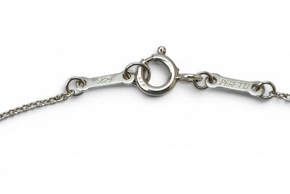 ティファニー ネックレス/ペンダント シルバー TIFFANY&Co. エルサ・ペレッティ オープンハートモチーフ 幅1.5cm【中古】