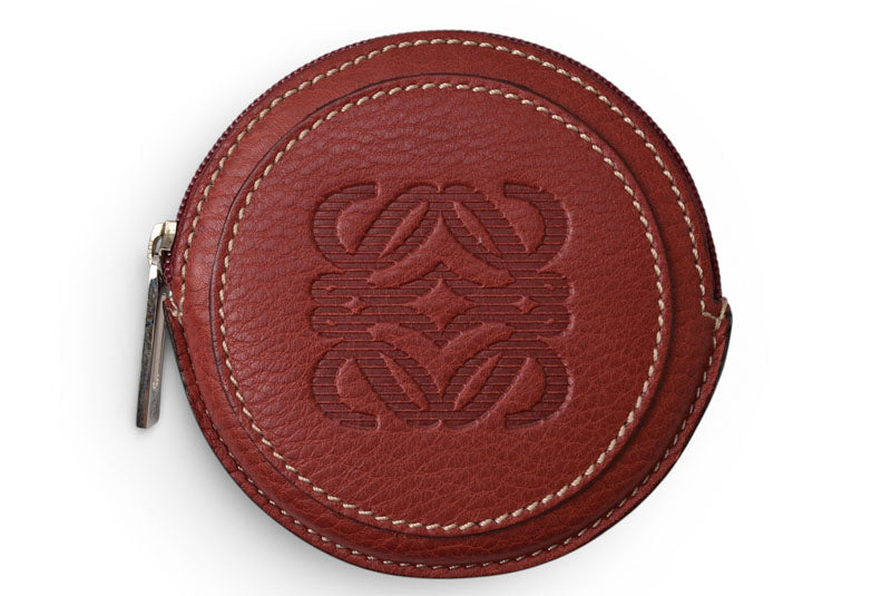 ロエベ コインケース/小銭入れ LOEWE アナグラム ボルドー【中古】