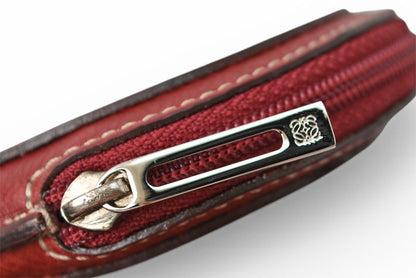 ロエベ コインケース/小銭入れ LOEWE アナグラム ボルドー【中古】