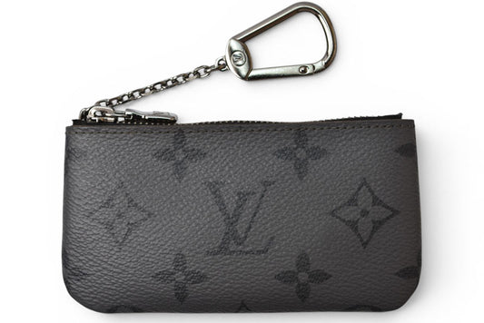 ルイヴィトン 小銭入れ/キーケース/コインケース LOUIS VUITTON モノグラム・エクリプス ポシェット・クレ M80905 小銭入れ【中古】