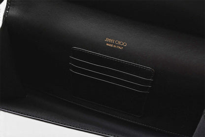 ジミーチュウ 未使用 クラッチバッグ/ポーチ/パーティバッグ JIMMY CHOO MAIA PAS/ブラック【中古】