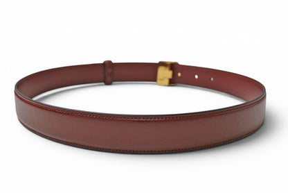カルティエ ベルト ヴィンテージ レザー Cartier マスト ドゥ カルティエ ボルドー【中古】