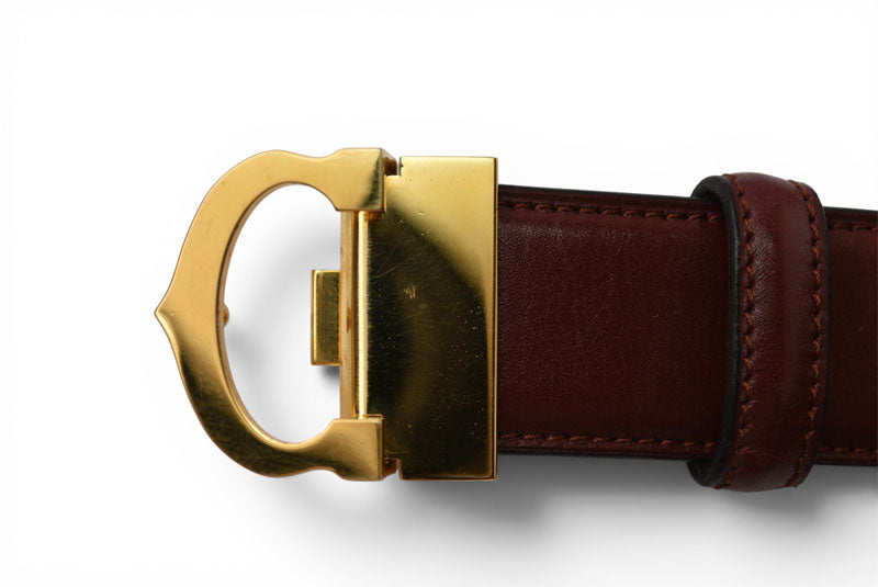カルティエ ベルト ヴィンテージ レザー Cartier マスト ドゥ カルティエ ボルドー【中古】