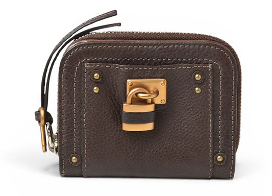 クロエ 財布 Chloe ヴィンテージ 折財布 PADDINGTON /パディントン ブラウン【中古】