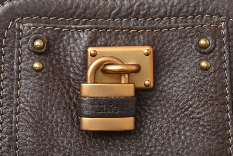クロエ 財布 Chloe ヴィンテージ 折財布 PADDINGTON /パディントン ブラウン【中古】