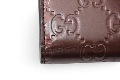 グッチ キーケース/キーホルダー GUCCI 6連 ラブリー 257217 ハートシェープ/インターロッキングG ワインレッド レディース【中古】