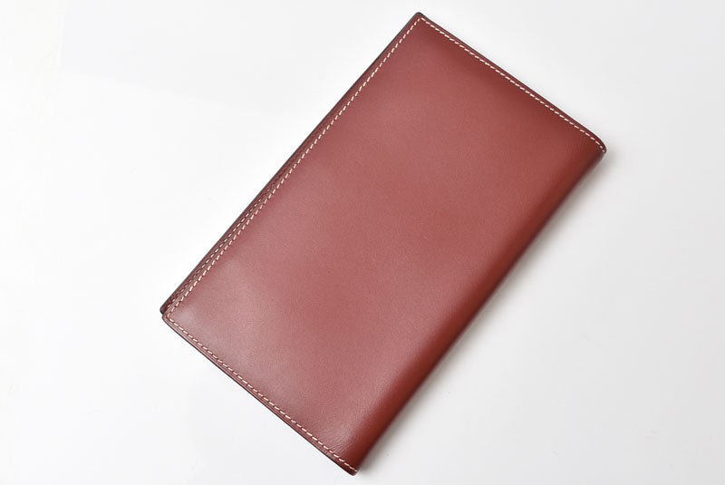 エルメス アジェンダ/手帳カバー/ダイアリー HERMES ヴィンテージ ノートブックカバー ボックスカーフ ルージュアッシュ　□D刻印【中古】