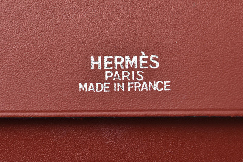 エルメス アジェンダ/手帳カバー/ダイアリー HERMES ヴィンテージ ノートブックカバー ボックスカーフ ルージュアッシュ　□D刻印【中古】