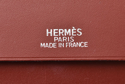 エルメス アジェンダ/手帳カバー/ダイアリー HERMES ヴィンテージ ノートブックカバー ボックスカーフ ルージュアッシュ　□D刻印【中古】