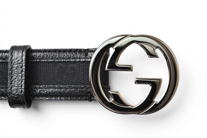 グッチ ベルト ユニセックス GUCCI GGバックル GGブラック/ブラック 114874 サイズ90 アパレル【中古】