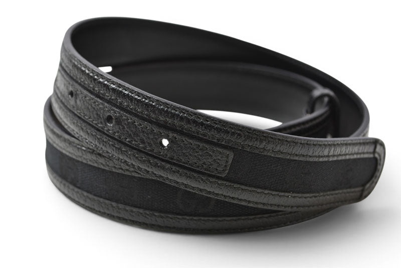 グッチ ベルト ユニセックス GUCCI GGバックル GGブラック/ブラック 114874 サイズ90 アパレル【中古】