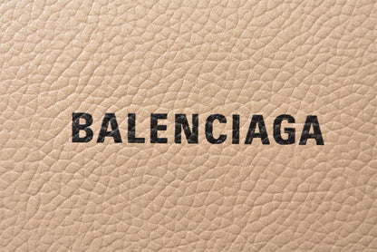 バレンシアガ 財布 BALENCIAGA ミニ財布/二つ折財布 ミニウォレット 594216 ライトベージュ【中古】