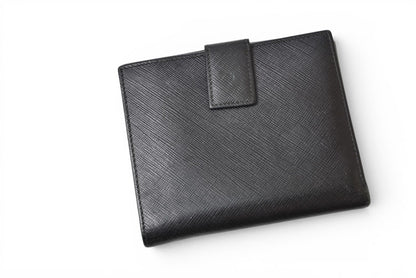 サルヴァトーレフェラガモ 財布/三つ折 Salvatore Ferragamo 折財布 ガンチーニ/ブラック【中古】