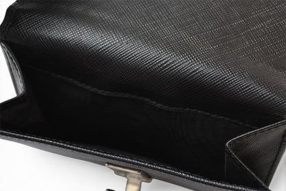サルヴァトーレフェラガモ 財布/三つ折 Salvatore Ferragamo 折財布 ガンチーニ/ブラック【中古】