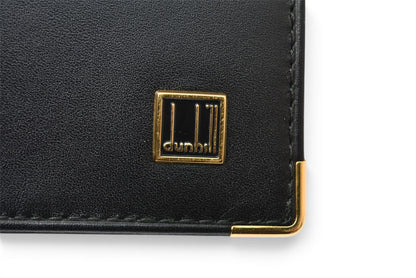 ダンヒル カードケース/名刺入れ dunhill メンズ ブラック レザー ロゴ 【中古】