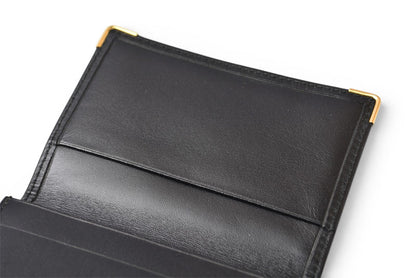 ダンヒル カードケース/名刺入れ dunhill メンズ ブラック レザー ロゴ 【中古】