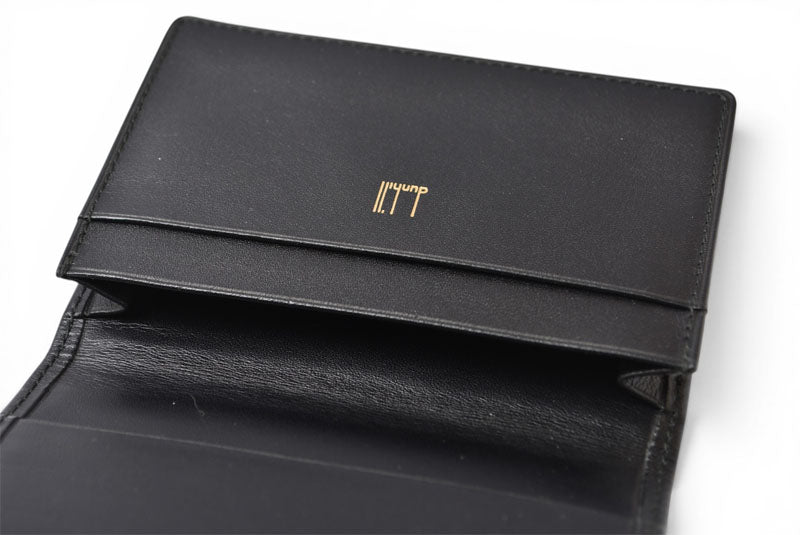 ダンヒル カードケース/名刺入れ dunhill メンズ ブラック レザー ロゴ 【中古】