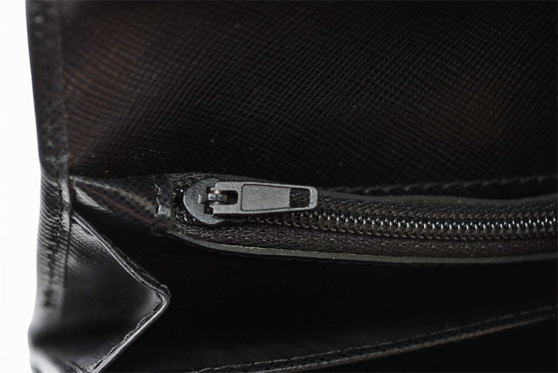 プラダ 財布 PRADA 長財布 M608 SAFFIANO/レザー NERO/ブラック ヴィンテージ【中古】