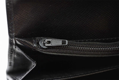プラダ 財布 PRADA 長財布 M608 SAFFIANO/レザー NERO/ブラック ヴィンテージ【中古】