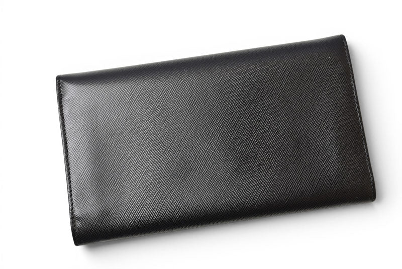 プラダ 財布 PRADA 長財布 M608 SAFFIANO/レザー NERO/ブラック ヴィンテージ【中古】