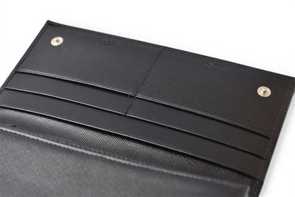 プラダ 財布 PRADA 長財布 M608 SAFFIANO/レザー NERO/ブラック ヴィンテージ【中古】