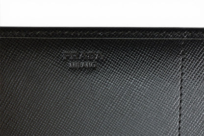 プラダ 財布 PRADA 長財布 M608 SAFFIANO/レザー NERO/ブラック ヴィンテージ【中古】