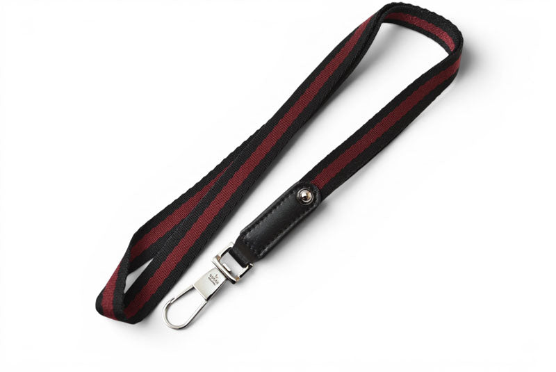 グッチ IDケース/ネームホルダー/パスケース GUCCI ネックストラップ付 GG/ブラック【中古】