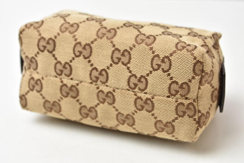 グッチ ポーチ GUCCI GGキャンバス 化粧ポーチ/コスメポーチ GGブラウン/ベージュ 29596【中古】