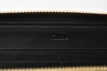 クロエ 財布/長財布 Chloe 財布 ファスナー式 レザー ボウ BLACK/ブラック 3P0290-H2M リボン【中古】