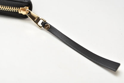クロエ 財布/長財布 Chloe 財布 ファスナー式 レザー ボウ BLACK/ブラック 3P0290-H2M リボン【中古】