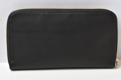 クロエ 財布/長財布 Chloe 財布 ファスナー式 レザー ボウ BLACK/ブラック 3P0290-H2M リボン【中古】