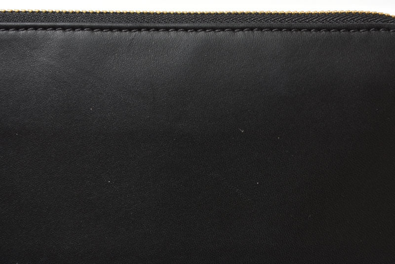 クロエ 財布/長財布 Chloe 財布 ファスナー式 レザー ボウ BLACK/ブラック 3P0290-H2M リボン【中古】