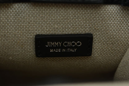 ジミーチュウ 未使用 ミニ N/S ショルダーバッグ/クロスボディバッグ 2WAY キャンバス/レザー Jimmy Choo MINI N S TOTE レディース【中古】