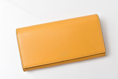 ジミーチュウ 財布/ JIMMY CHOO 長財布 MARTINA マルティナ レザー イエロー/ブルー【中古】