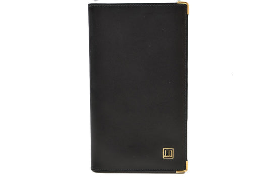 ダンヒル 財布/札入れ dunhill 長財布 メンズ ブラック レザー ロゴ 【中古】