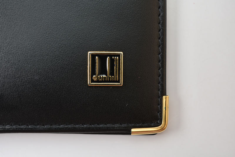 ダンヒル 財布/札入れ dunhill 長財布 メンズ ブラック レザー ロゴ 【中古】