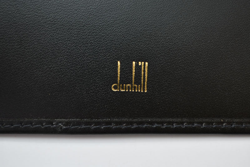 ダンヒル 財布/札入れ dunhill 長財布 メンズ ブラック レザー ロゴ 【中古】