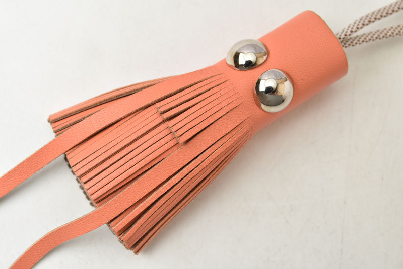 エルメス バッグチャーム/ストラップ/キーホルダー HERMES シルヴァニア SQUID/イカ プティアッシュ フラミンゴ オーナメント【中古】