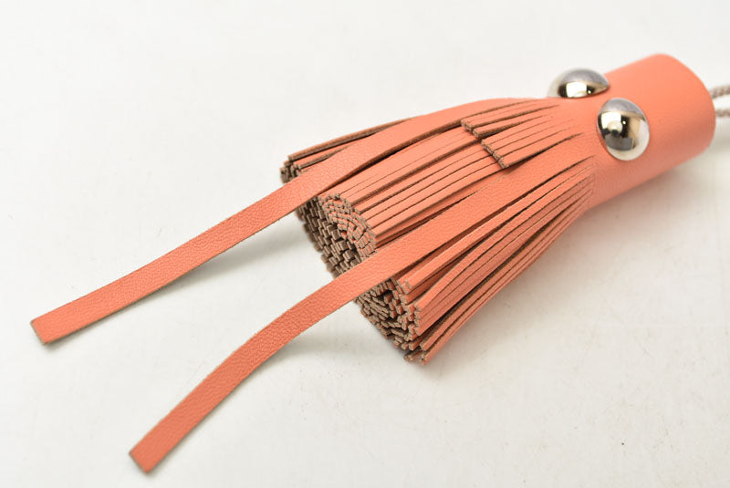 エルメス バッグチャーム/ストラップ/キーホルダー HERMES シルヴァニア SQUID/イカ プティアッシュ フラミンゴ オーナメント【中古】