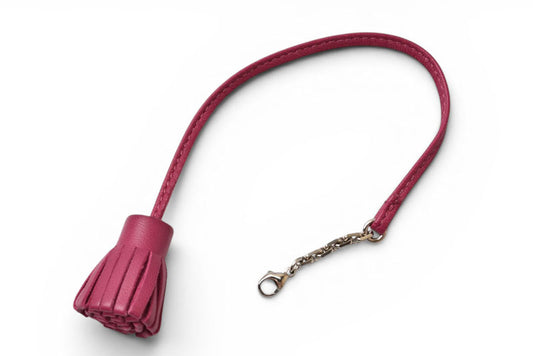 エルメス ブックマーク/チャーム HERMES カルメンチータ GRAND POMPON/グランポンポン 23 ピンク【中古】