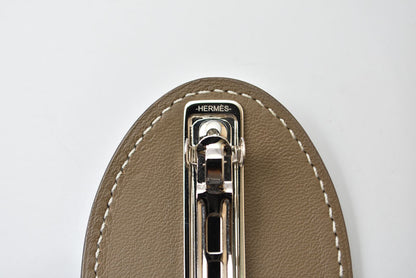 エルメス エブリン バレッタ ヘアアクセサリー ヴォースイフト エトゥープ HERMES レディース ヘアクリップ【中古】