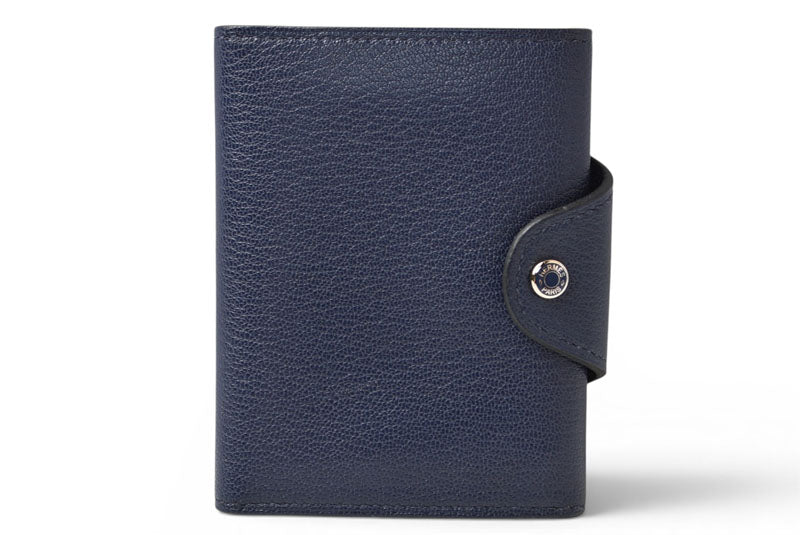 エルメス カードケース/コインケース/ミニ財布 HERMES イリアード コンパクト B刻印 ブルー・ニュイ【中古】